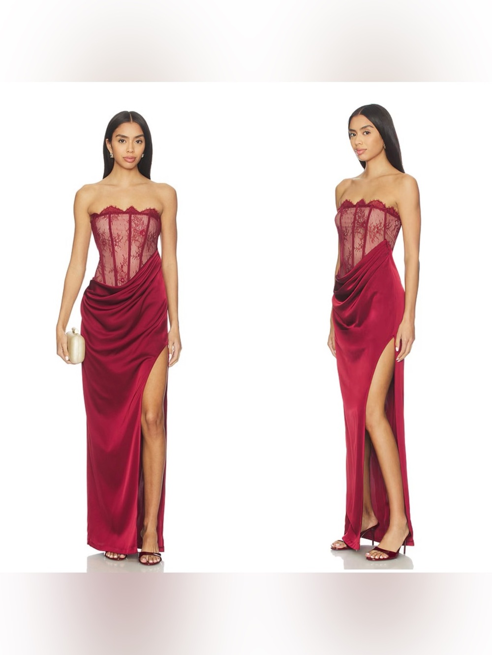 NWT NBD Nalani Maxi Dress in Oxblood